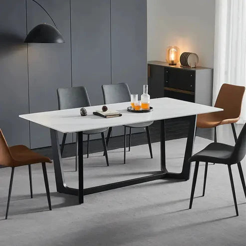 Dining Table With Black Cross Legs-GCC Home Center