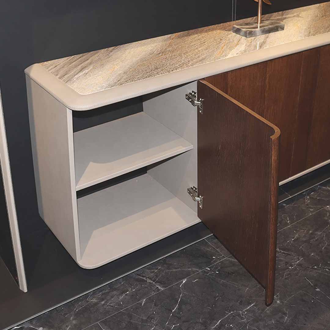 Office Cabinet With Multiple Shelves For Files, Books, Office Supplies - Brown-GCC Home Center