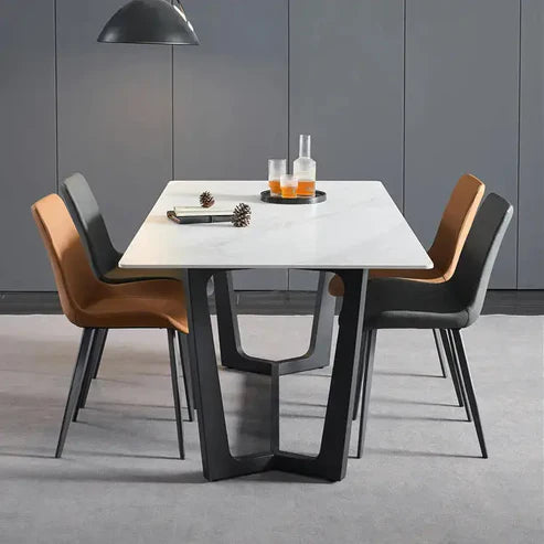 Dining Table With Black Cross Legs-GCC Home Center