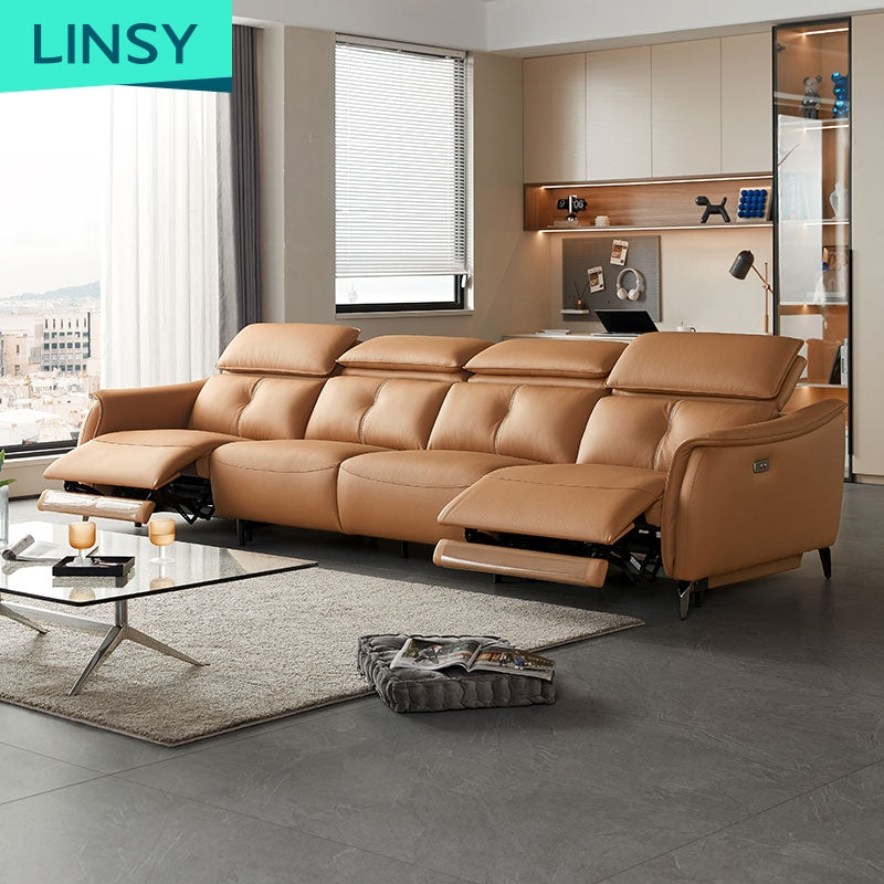 Electric Leather Living Room Modular Sofa Theater Recliner Sofa G036