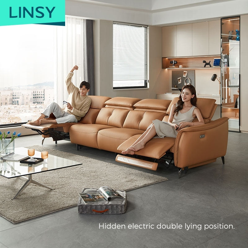 Electric Leather Living Room Modular Sofa Theater Recliner Sofa G036