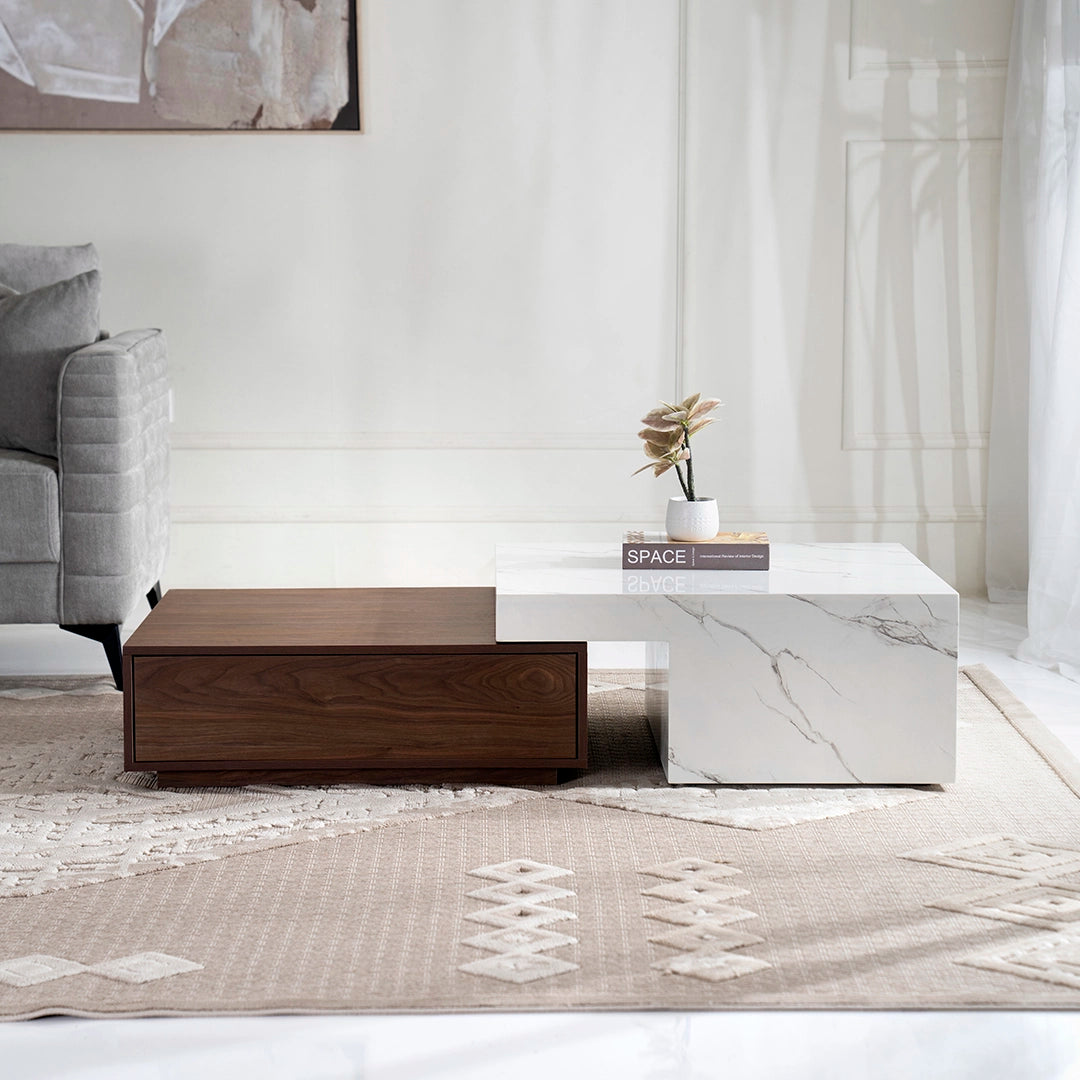 Elegant Coffee Table with 2 Storage Drawers