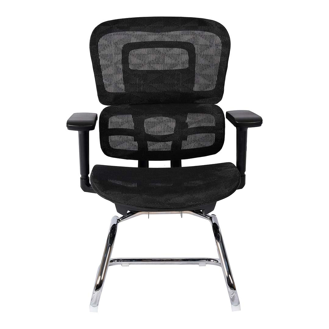 High Back Office Chair With Height Adjustable, Lumbar Support And 5 Swivel Wheels-GCC Home Center