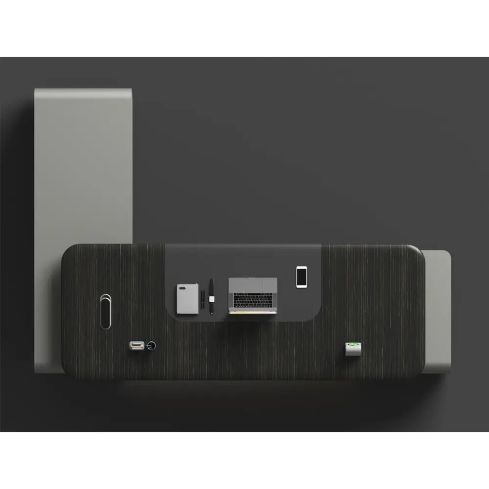 Modern 3200 Paint Wooden With LED and Power System Office Table for CEO Boss Office Desk 240X200