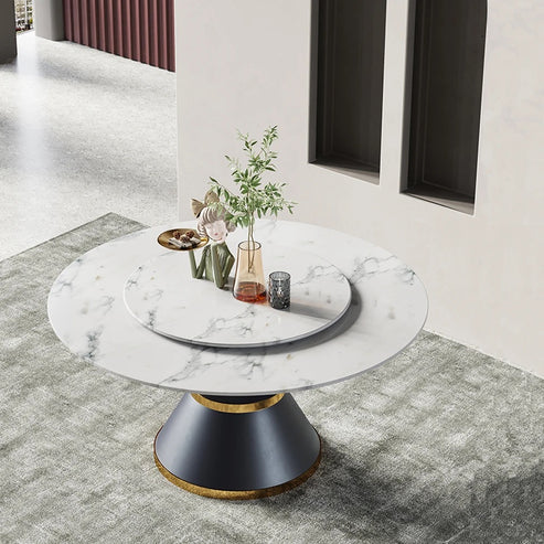 Contemporary Round Dining Table-GCC Home Center