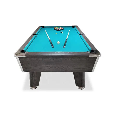 8-ft billiard table, Pool game table - Green-GCC Home Center