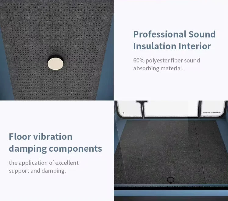 Solo Silence Booth, Soundproof Eco-friendly Protect Privacy, Office Soundproof Booth-GCC Home Center