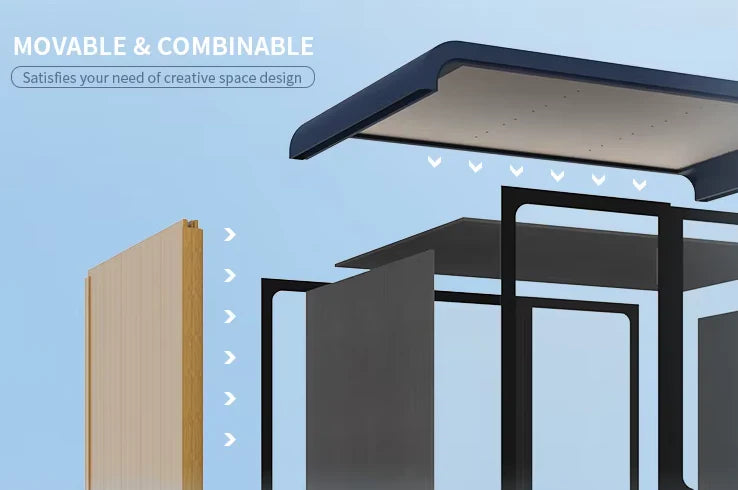 Solo Silence Booth, Soundproof Eco-friendly Protect Privacy, Office Soundproof Booth-GCC Home Center