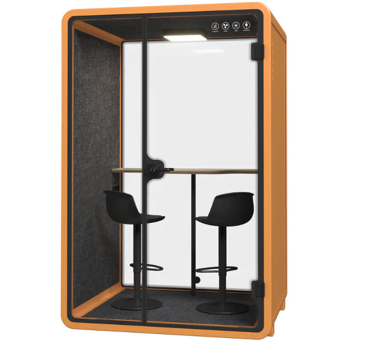 Duo Silence Booth, Soundproof Eco-friendly Protect Privacy, Office Soundproof Booth-GCC Home Center