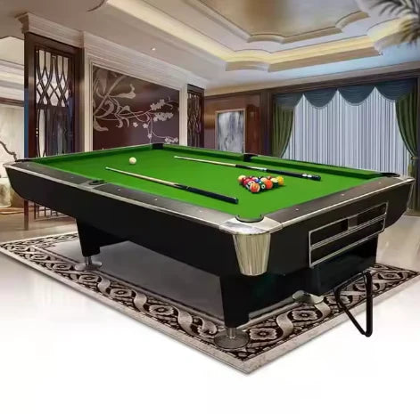 9-4M Billiard table, Automatic Ball Return System Solid Wood Marble-GCC Home Center