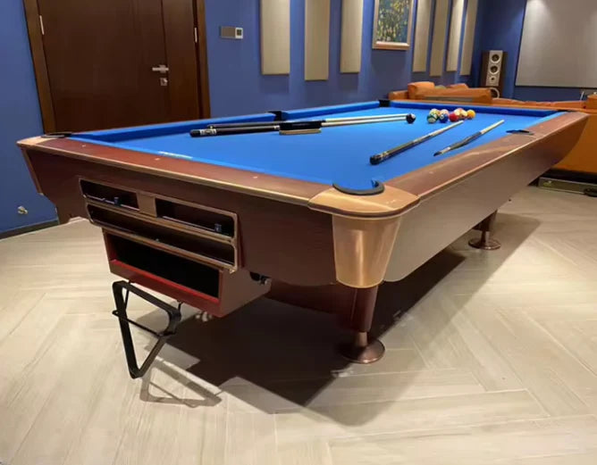 9-4M Billiard table, Automatic Ball Return System Solid Wood Marble-GCC Home Center