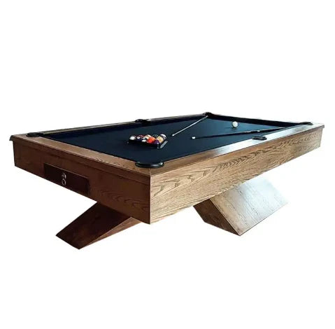 X Billiard table, Natural Slate Solid Wood-GCC Home Center