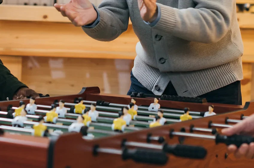 Foosball table, Soccer table Black/Blue-GCC Home Center