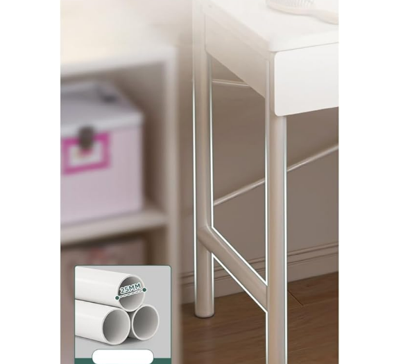 Makeup Vanity Table Dressing Table Flip Mirror With Drawers-GCC Home Center