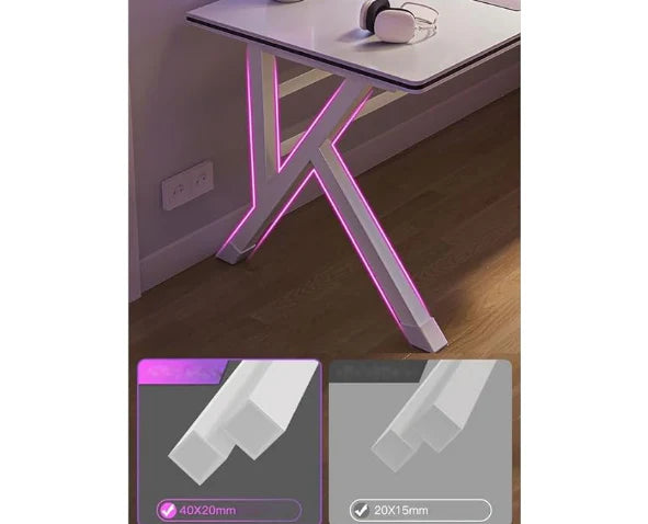 K-Shaped Sturdy Computer Desk And Gaming Table Workstation Home Office Desk 140 CM-GCC Home Center