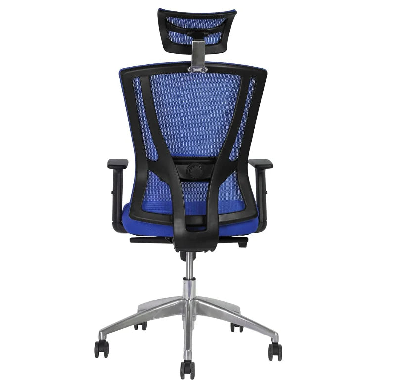 Office Executive Office High Back Chair | Mesh Back Rest | Aluminum Base with PU Arm Rest-GCC Home Center