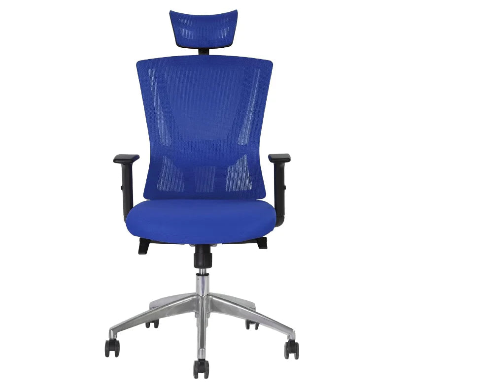 Office Executive Office High Back Chair | Mesh Back Rest | Aluminum Base with PU Arm Rest-GCC Home Center