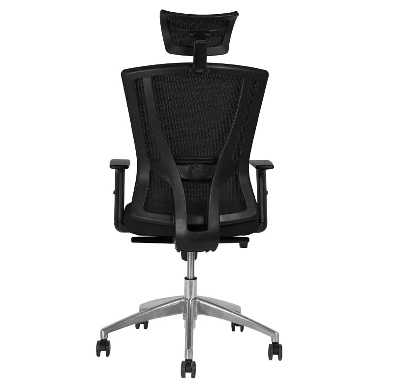 Office Executive Office High Back Chair | Mesh Back Rest | Aluminum Base with PU Arm Rest-GCC Home Center