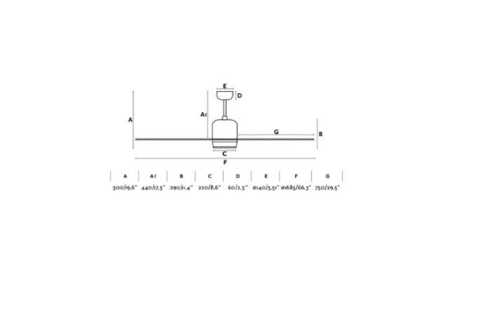 Dark Brown Ceiling Fan Ø 168CM Light Integrated And Remote Control Included