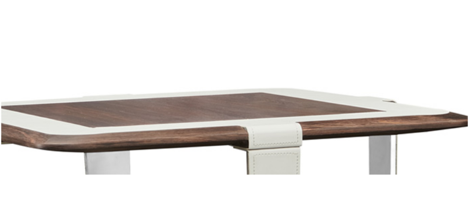 Square Design Office Coffee Table For Office, Home - White-GCC Home Center