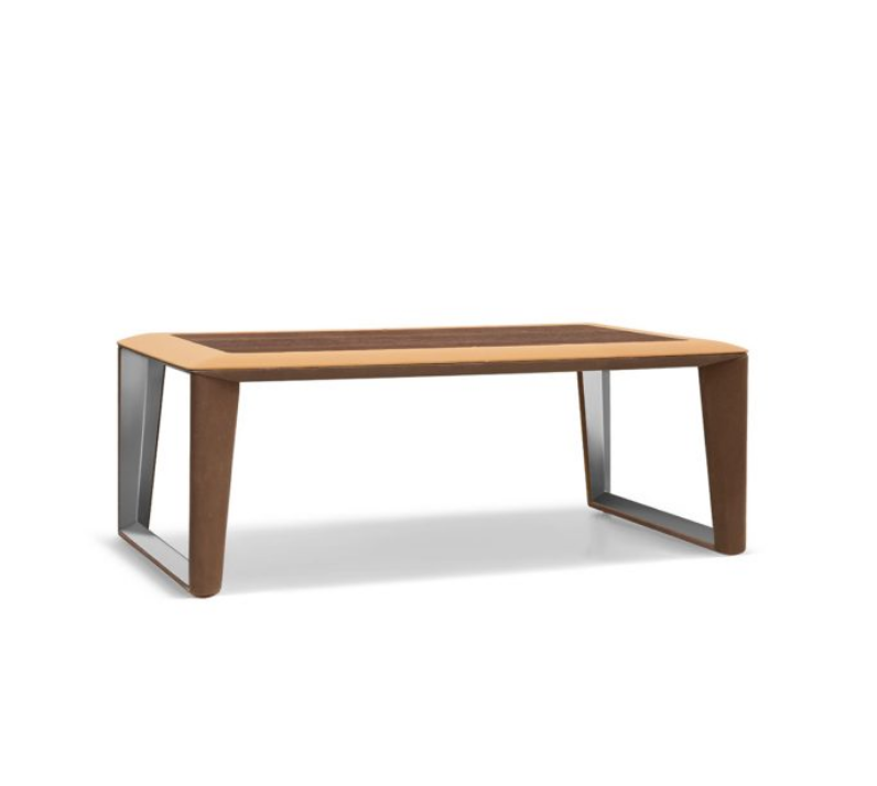 Luxurious Coffee Table With Stainless Steel Leg For Indoor And Outdoor - Forster Yellow-GCC Home Center