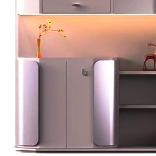 Luxury Executive Office Cabinet, Four-Door Cupboard With Two Cabinet - Grey-GCC Home Center