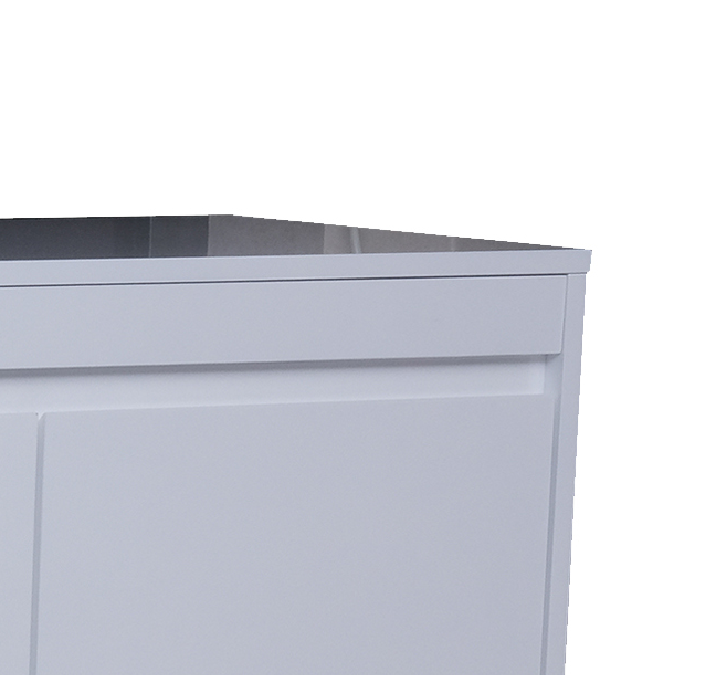 Luxury HDF Low Cabinet With 2-Door Cabinet And 2-Shelves, Glossy White-GCC Home Center