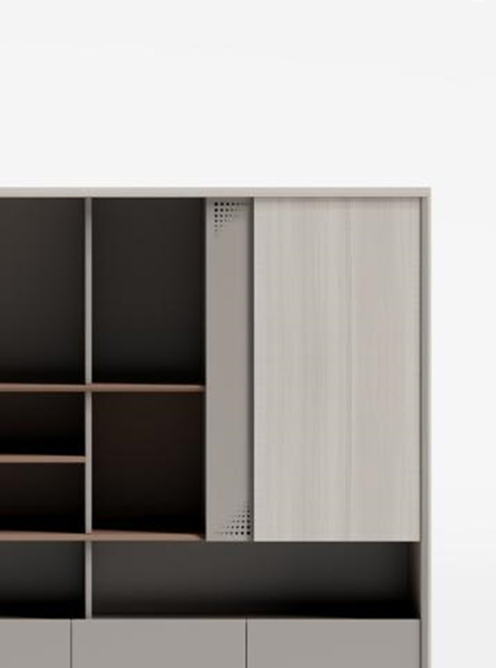 Office Cabinet, HDF Cabinet For Storage And Organization - White Oak-GCC Home Center