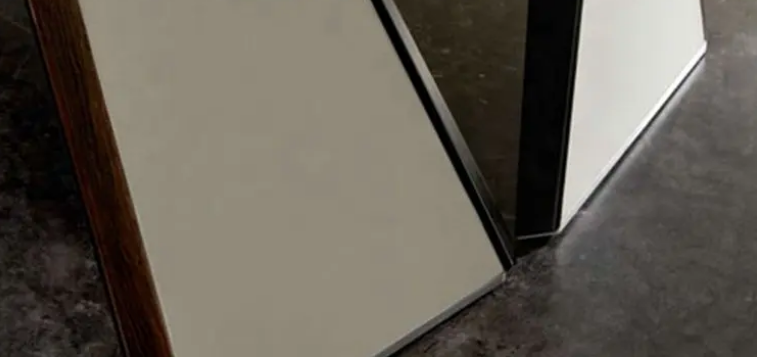 Modern Luxury Executive Office Table With Titanium Legs - White & Brown-GCC Home Center