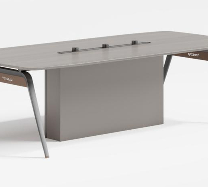 Modern Office Meeting Table For Home Settings, Dining And work - White Oak-GCC Home Center