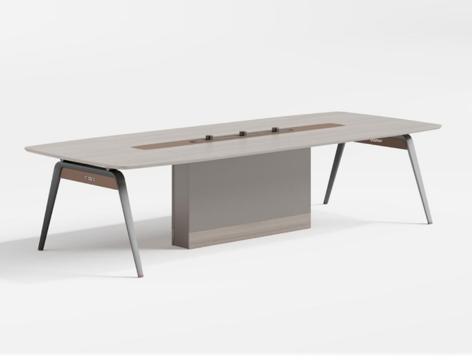 Modern Office Meeting Table For Home Settings, Dining And work - White Oak-GCC Home Center