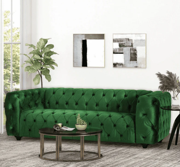 Luxury Velvet Sofa, Suede Fabric Sofa-GCC Home Center