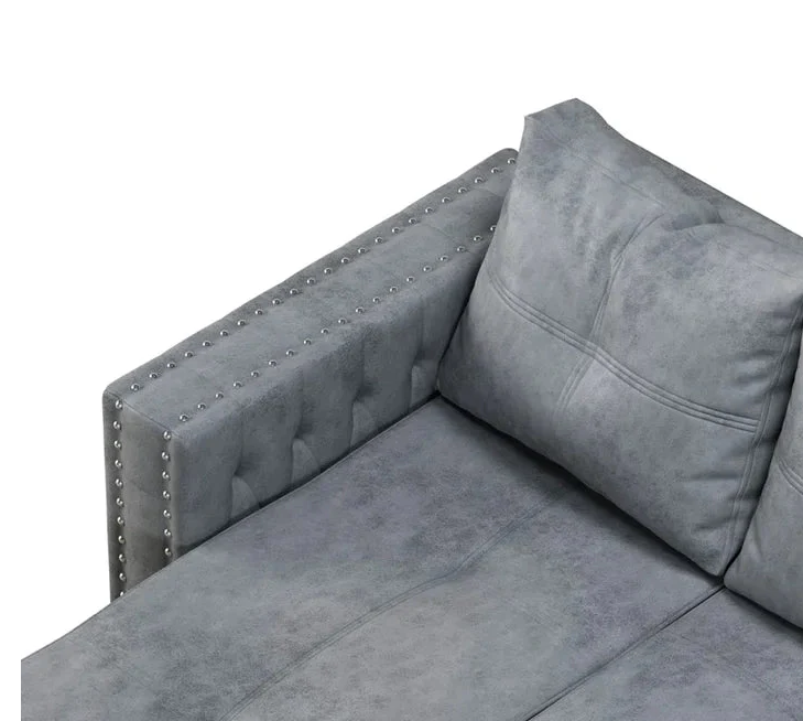 Luxury L-Shaped Sectional Sofa with Convertible Chaise-GCC Home Center