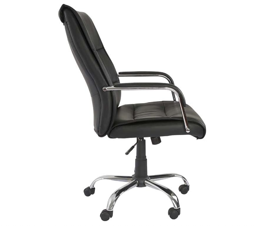 Office Chair, High Back PU Leather Ergonomic Computer Chair - Black-GCC Home Center
