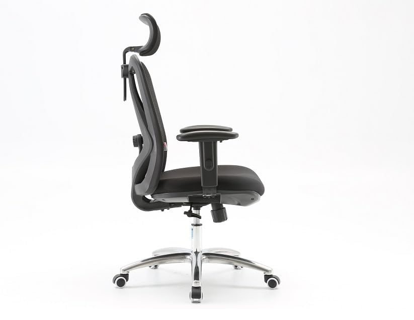 Ergonomic Desk Office Chair With Adjustable Support - Black-GCC Home Center