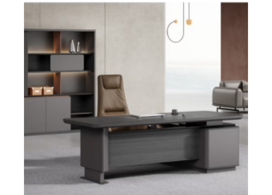 Executive Office Table, Grey Color-GCC Home Center