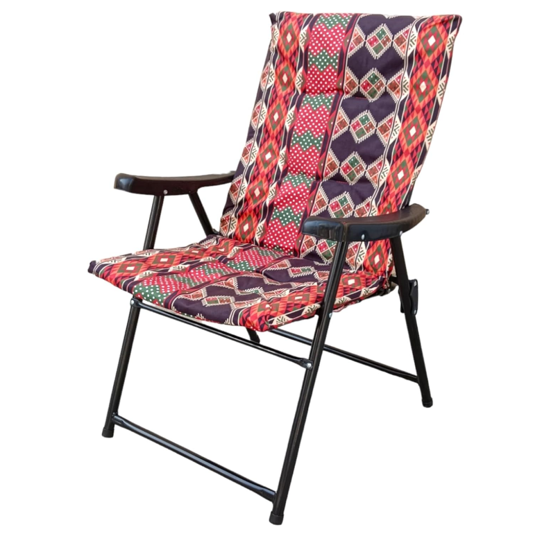 Foldable Camping Chair with Cushion Heavy Quality, Cushion Camping chair-GCC Home Center