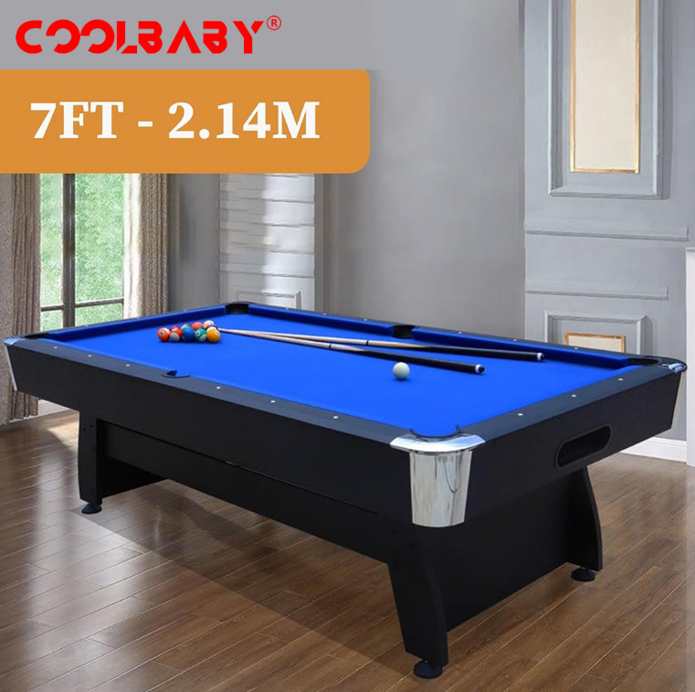 7ft Auto Ball Return Billiard Pool Table for Club Family Indoor Gym Games Billiards Table - All Accessories Included-GCC Home Center