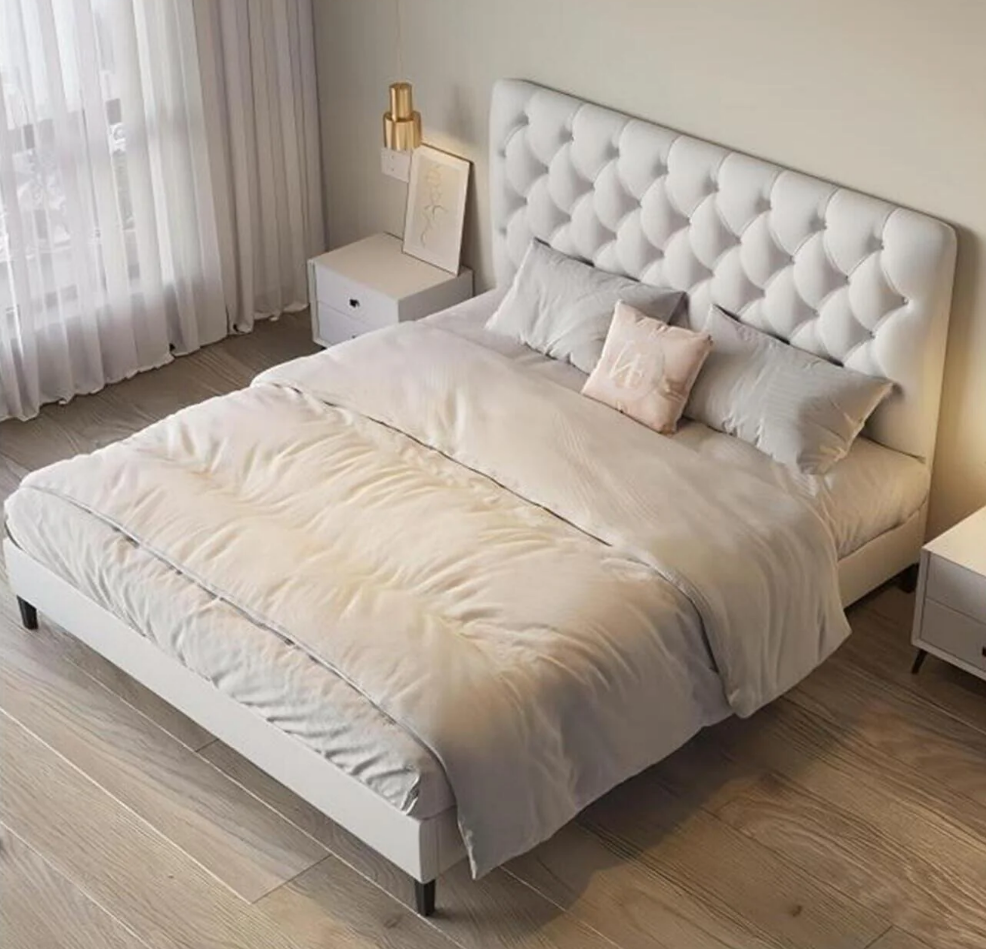 Lerlan Modern Headboard Bed Frame-GCC Home Center