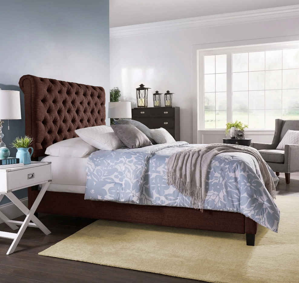 Tufted Roll - Top Linen Bed-GCC Home Center