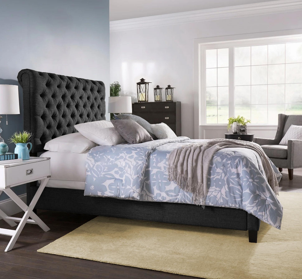 Tufted Roll - Top Linen Bed-GCC Home Center