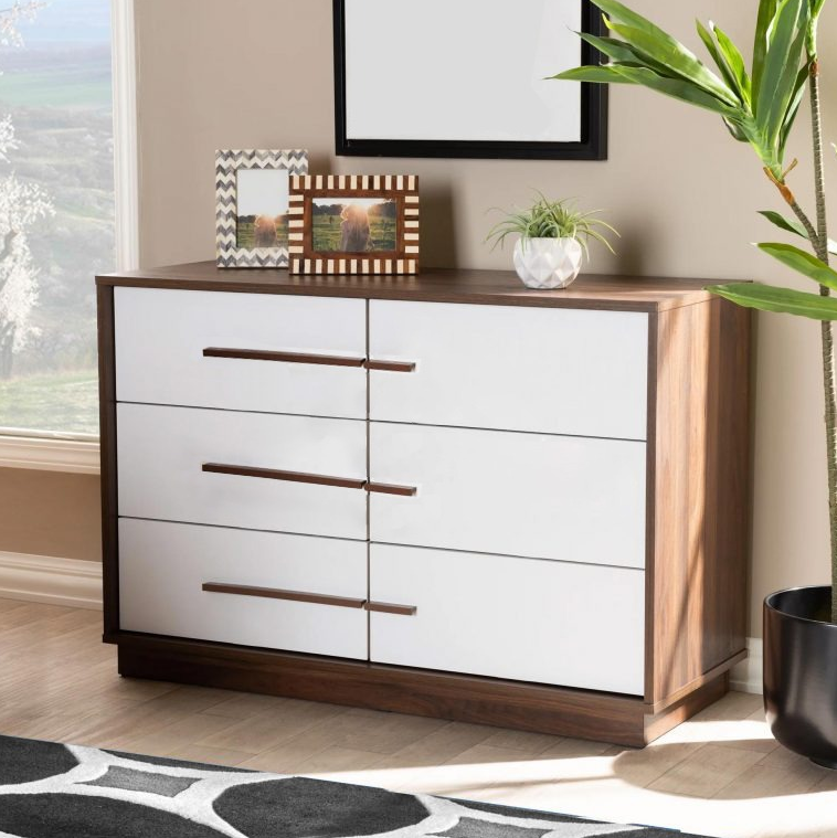 Horizontal Modern 6-Drawer Dresser-GCC Home Center