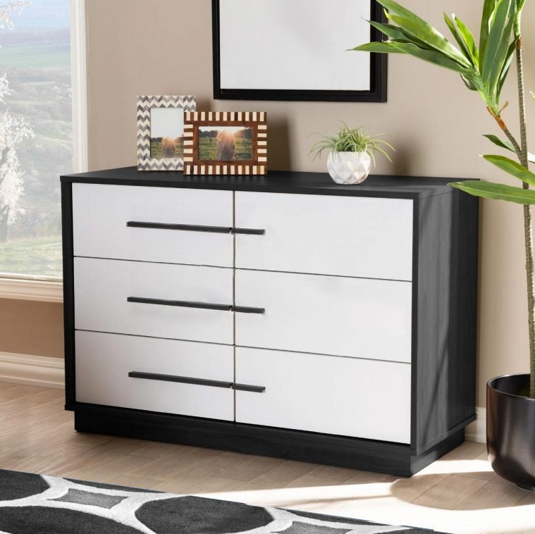 Horizontal Modern 6-Drawer Dresser-GCC Home Center