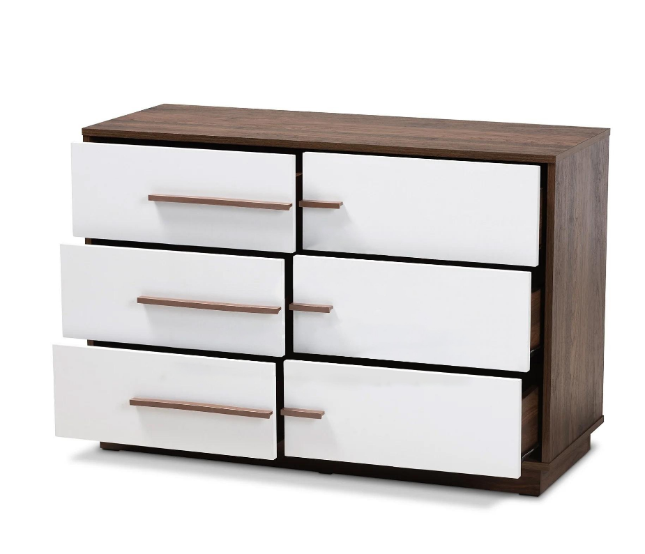 Horizontal Modern 6-Drawer Dresser-GCC Home Center