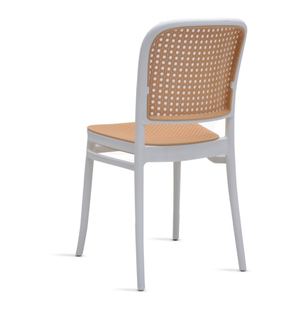 Plastic Chair Color(White/Brown)-GCC Home Center