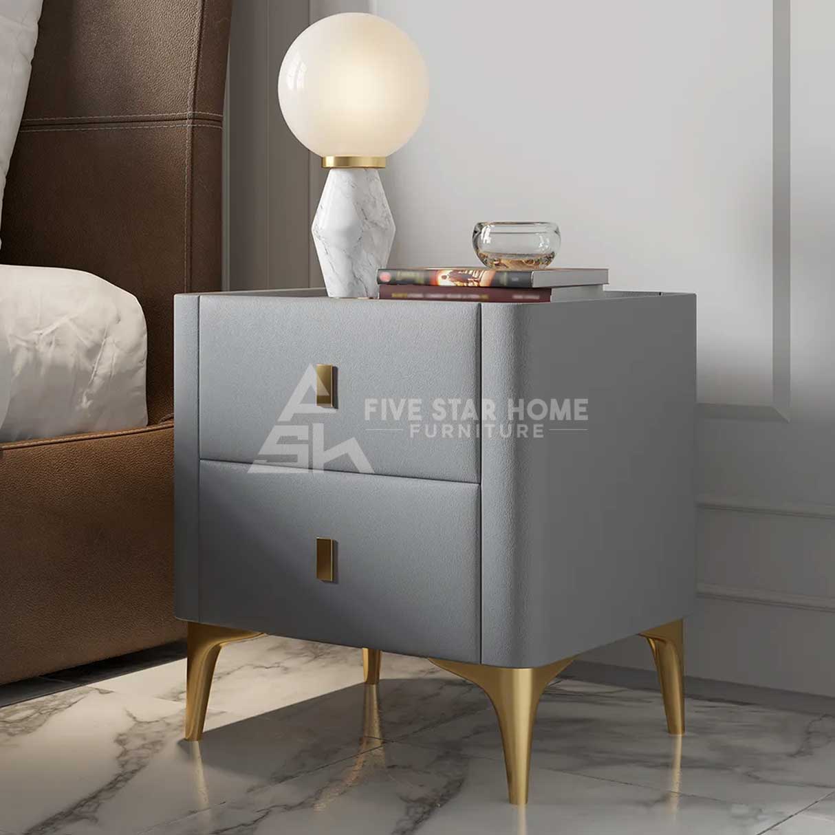 Innovative Nightstand 2-Drawer Bedside Table-GCC Home Center