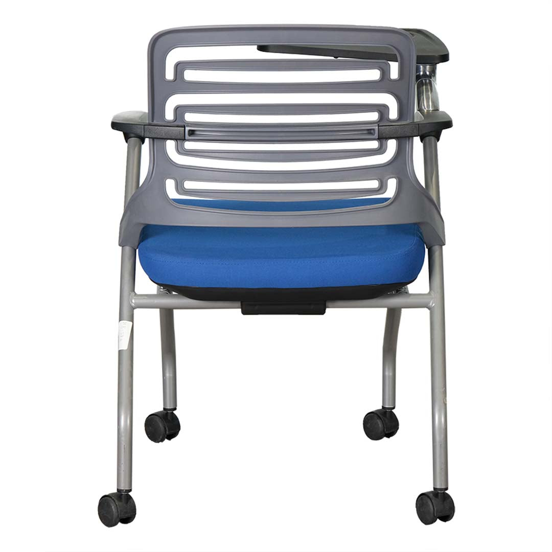 Training Chair with Writing Pad And Metal Legs, Curved Back Chair-GCC Home Center