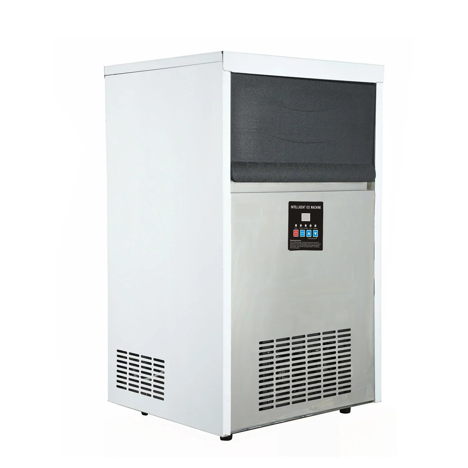 Commercial Ice Maker Machine, 135-145 KGS/24H Stainless Steel under Counter Ice Machine with 20KGS Ice Storage Capacity, for/Restaurant/Bar/Coffee Shop