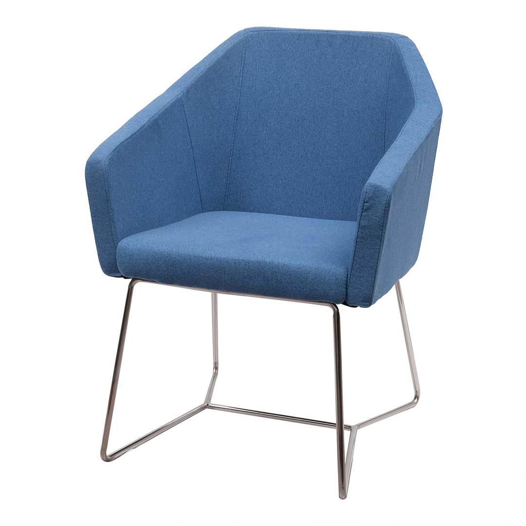 Ergonomic Cushion Dining Chair With Stainless Steel Leg-GCC Home Center