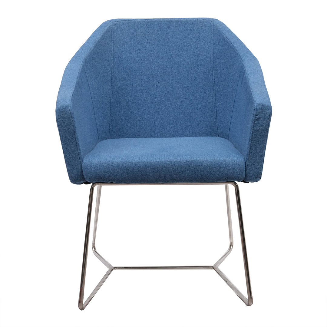 Ergonomic Cushion Dining Chair With Stainless Steel Leg-GCC Home Center